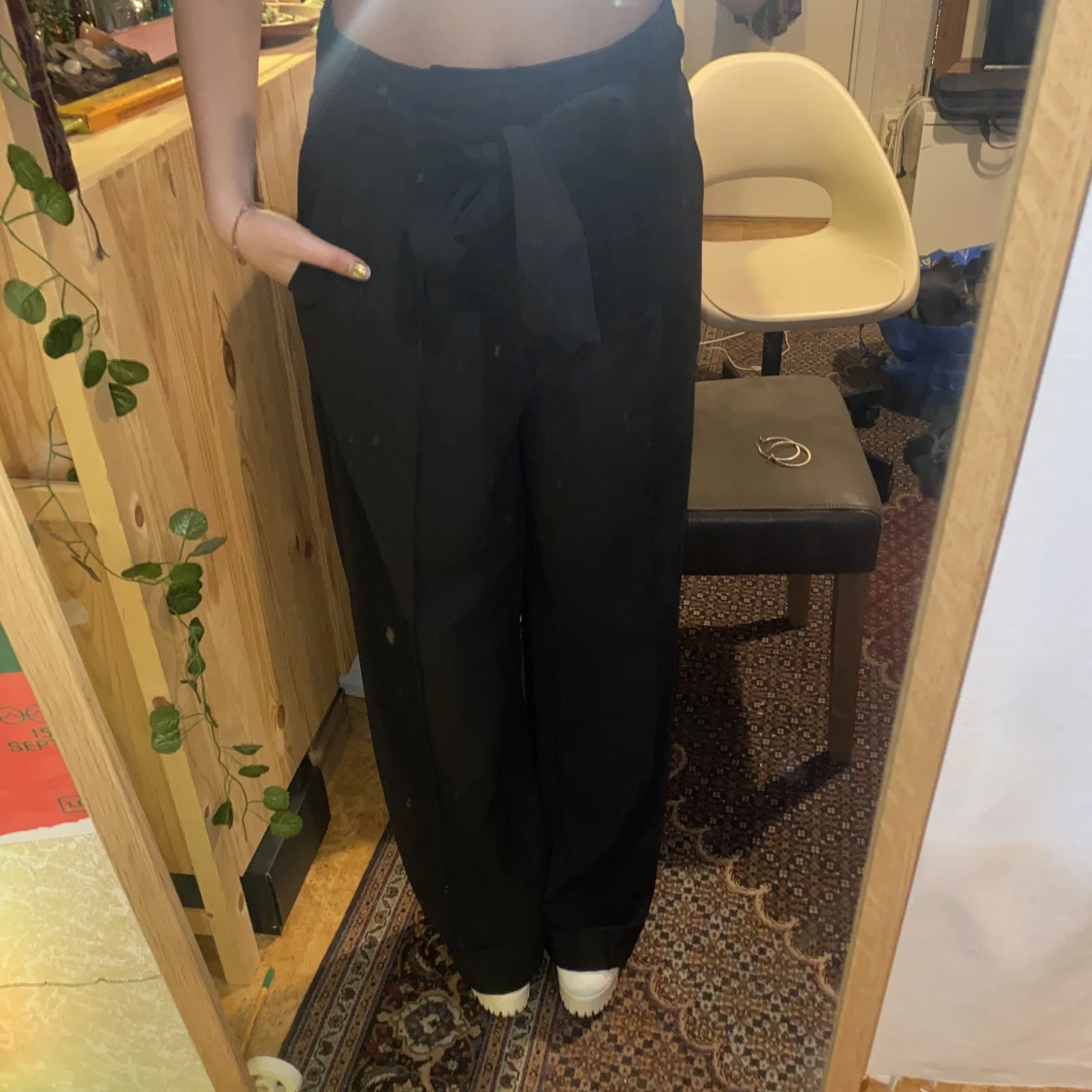 Svarta fest byxor  - 90