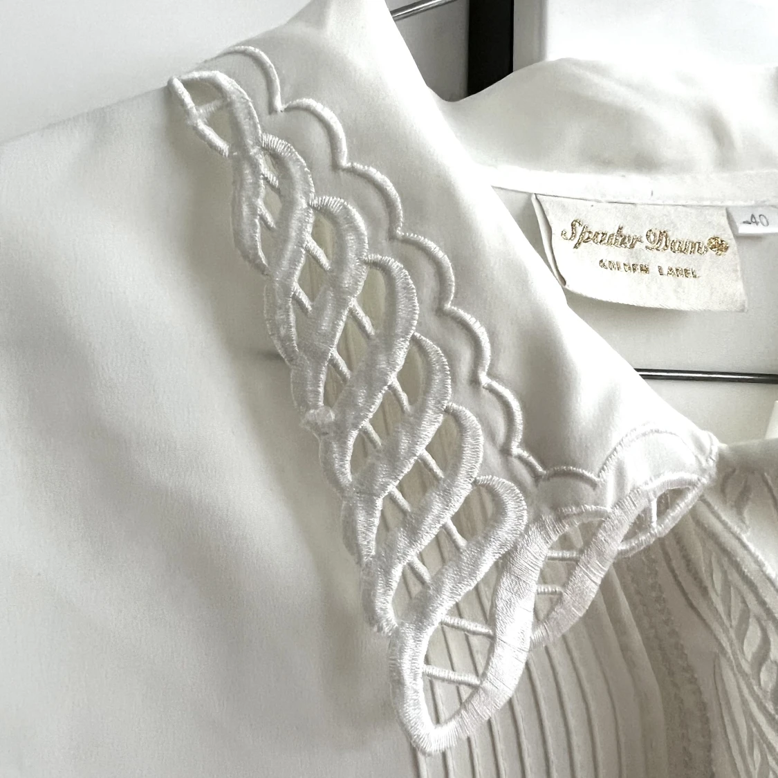 Retroskjorta med unik krage - 91