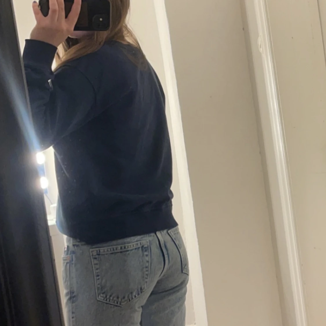 Blå sweatshirt  - 90