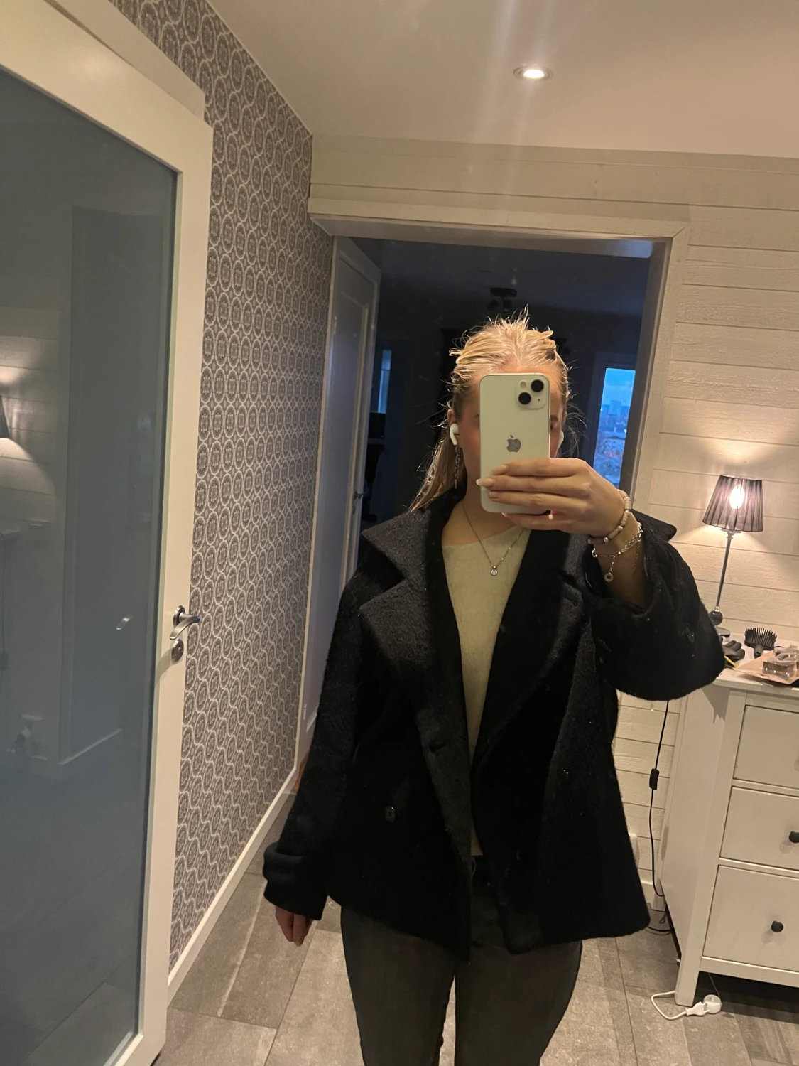 svart Arket kappa - 90