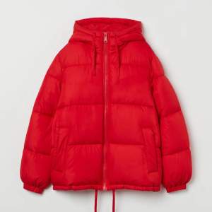 Röd puffer jacka ifrån h&m i bra skick, använd en vinter men inget mer💕köptes för 500kr, slutsåld på hemsidan