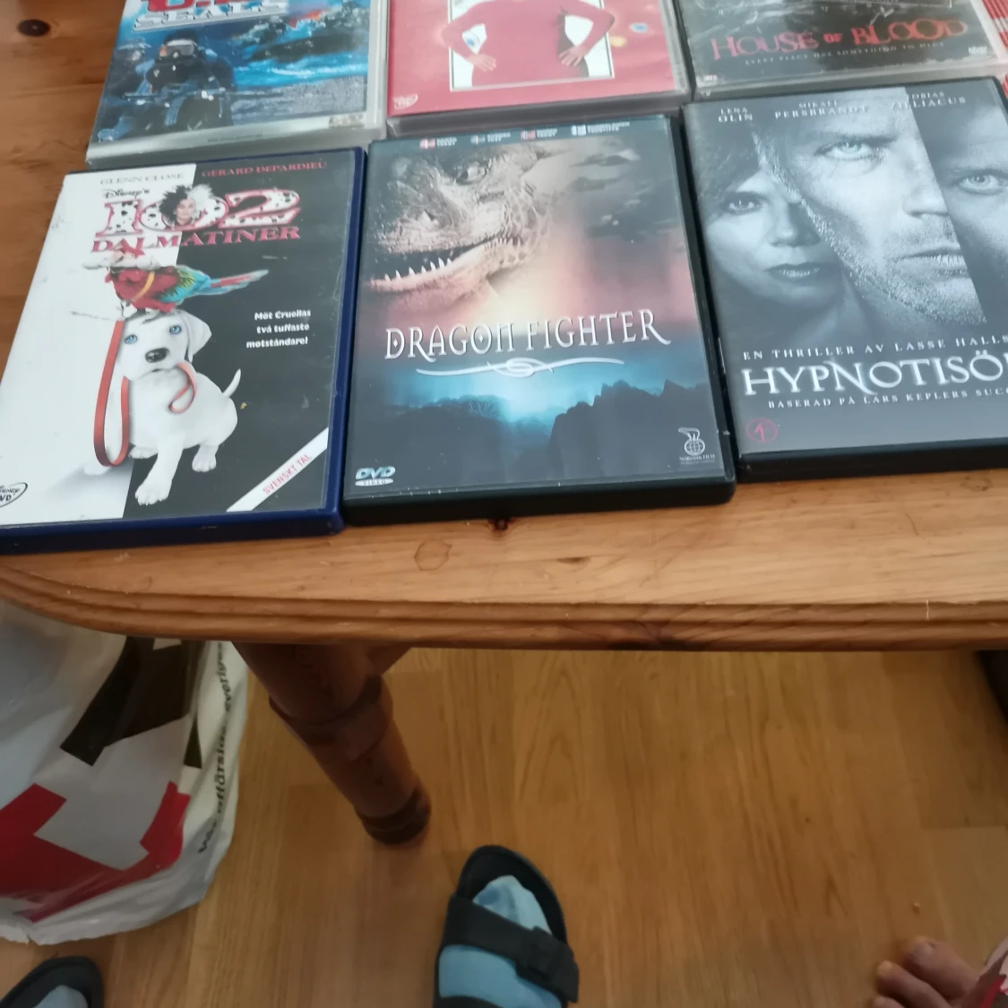 6 st dvd filmer blandat 20 kr st