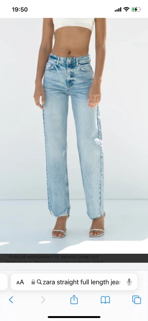 Zara full length jeans, mörkblå, 34 - Zara 90’s jeans full length i strl 34