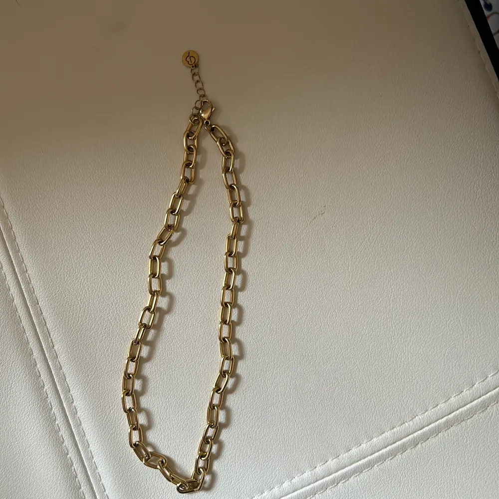 Vackert kedje halsband från Edblad i guld. Mycket bra skick, använts ett fåtal gånger. Kommer ej ihåg originalpris men säljer för 350 kr.. Accessoarer.