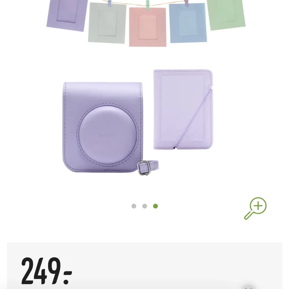 Säljer min Polaroid kamera och väskan den kom i. Den är i princip orörd då den endast använts någon enstaka gång, alltså så gott som nyskick och fungerar precis som vanligt. Säljer pga införskaffat mig en annan kamera:). Muu.