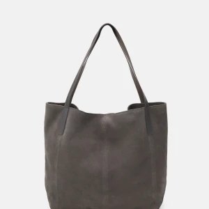 Grå mockaväska  - Oanvänd väska i grå mocka  