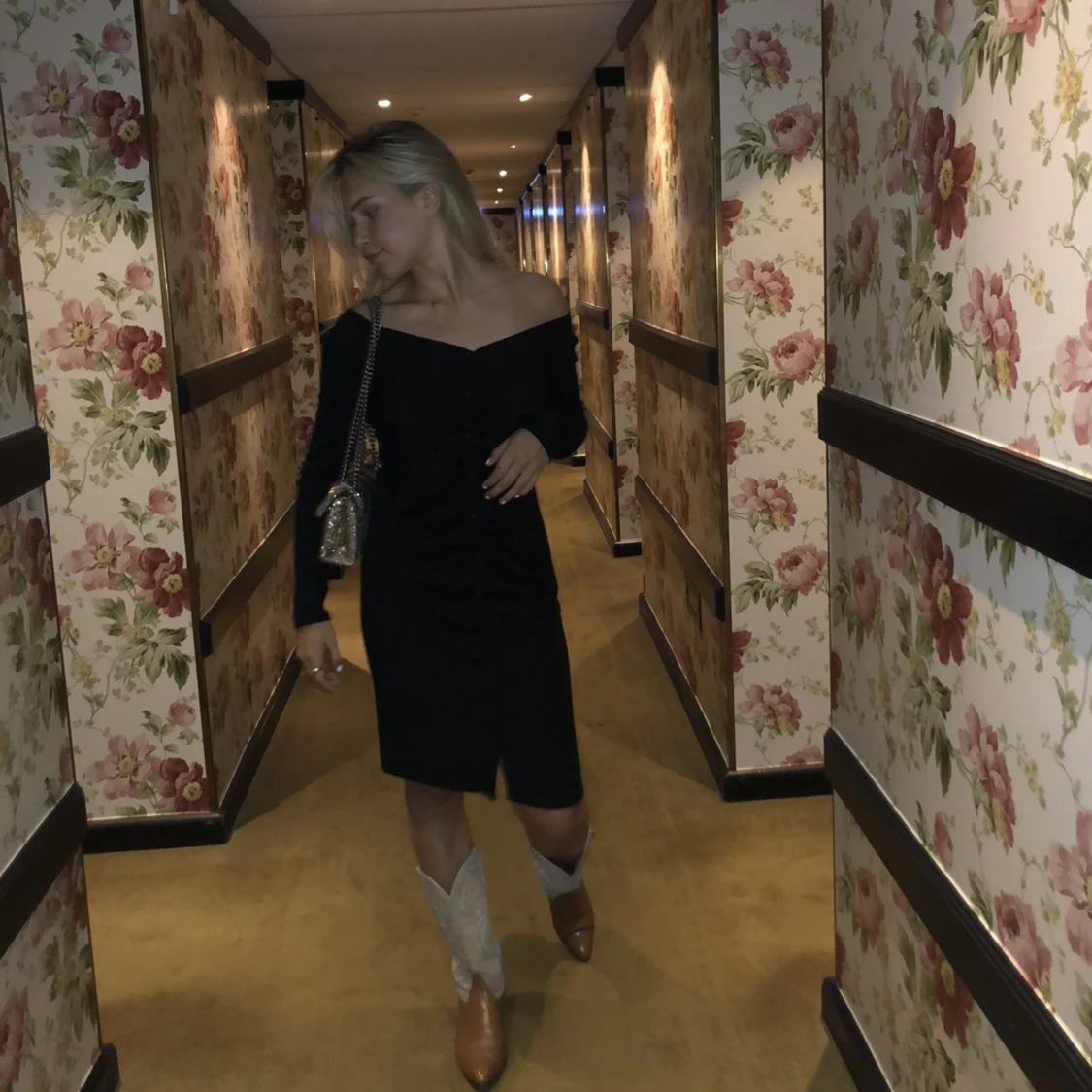 Stickad klänning  - 91