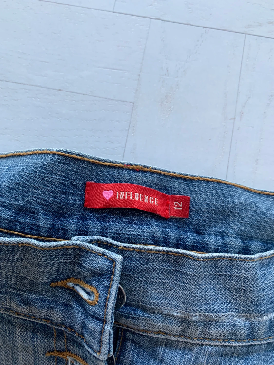 Vintage lågmidjad jeanskjol🐙 - 90