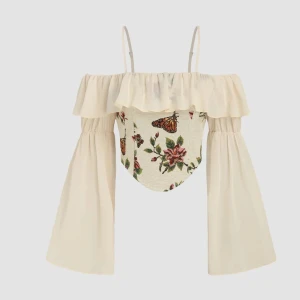 Korsetttopp vintagestil - Helt ny/oanvänd. Otroligt söt topp i vintage stil. Passade inte mig tyvärr... Nypris 285kr