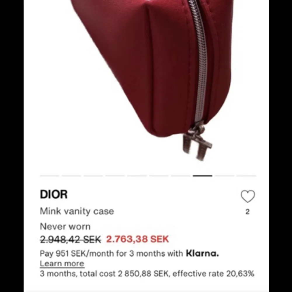 Röd necessär från Christian Dior beauty❤️. Övrigt.