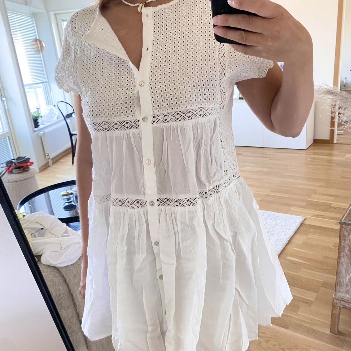 Vit Zara klänning - 90