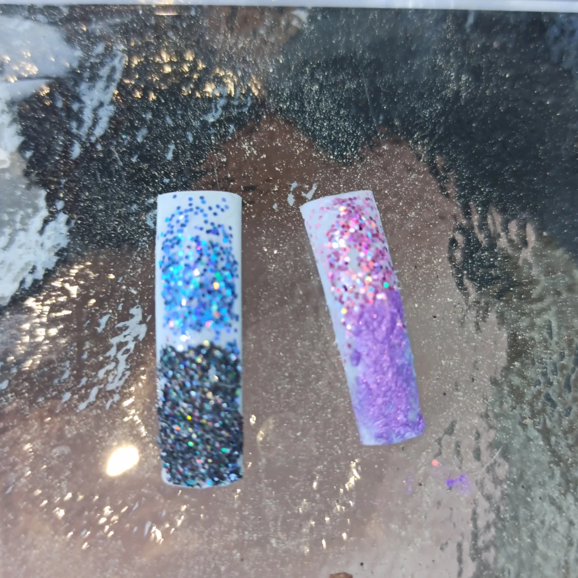 💜💙handgjorda lös naglar💙💜