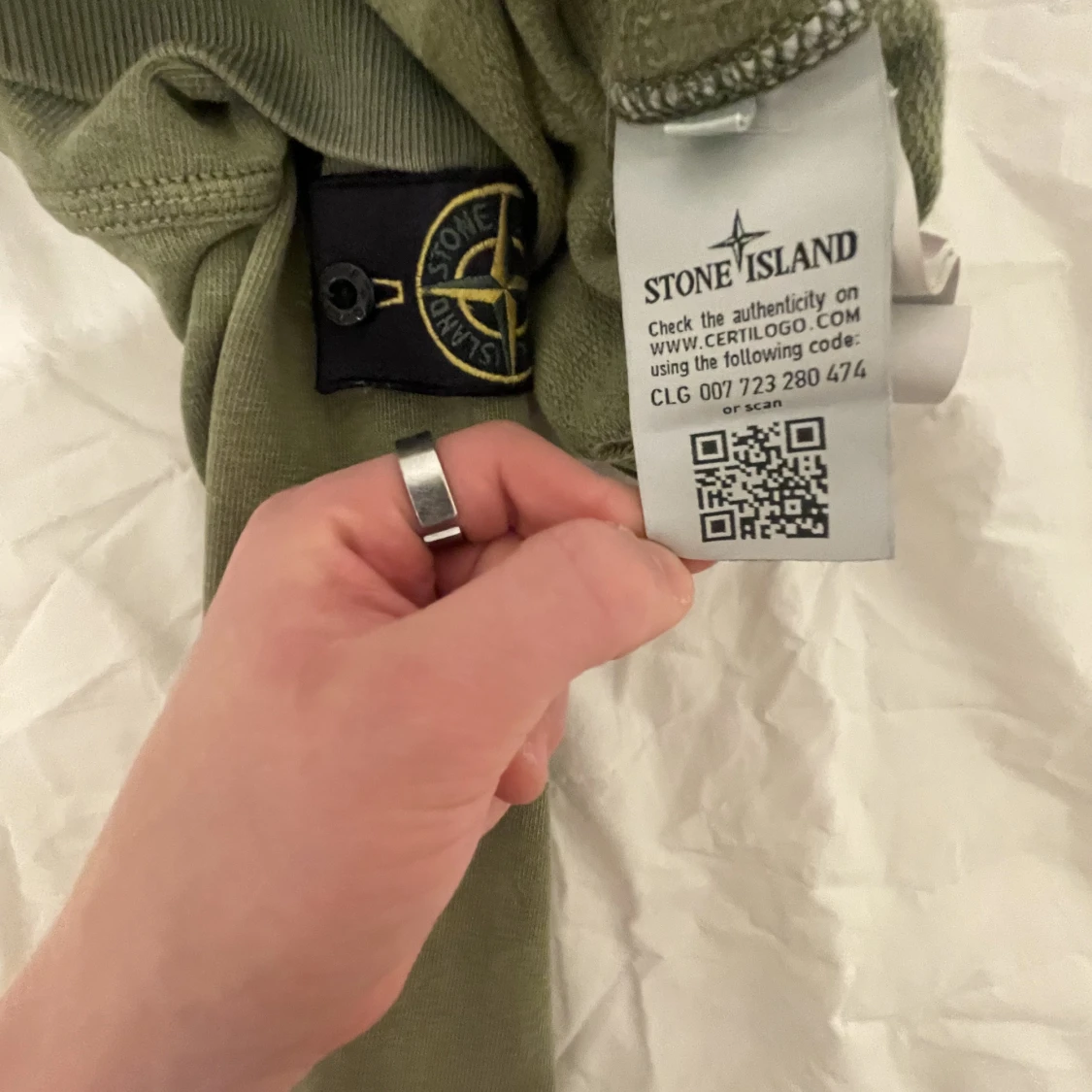 Stone island tröja grön S - 91