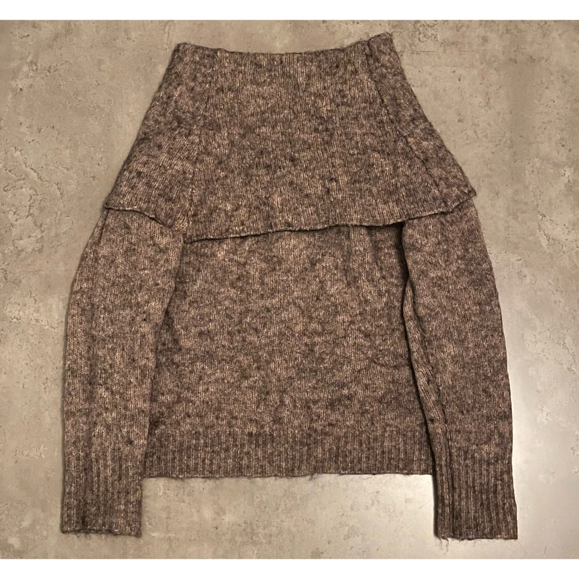 Stickad off shoulder tröja - 91