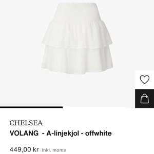 Vit volangkjol - Jättefin kjol, aldrig använd pga inte min stil 🥲