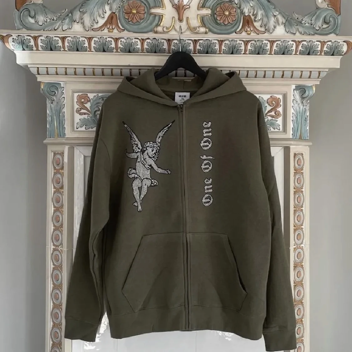 One of one zip hoodie