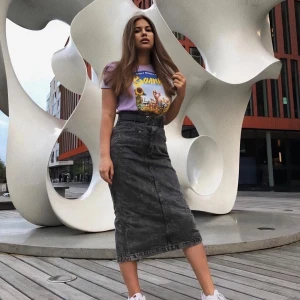 Jeanskjol Zara - Grå jeanskjol från Zara, säljer för att det inte kommer till användning, jättebra skick