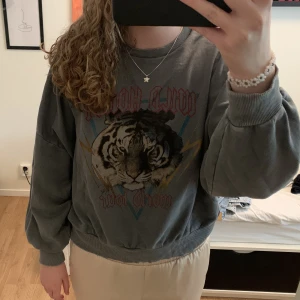 Sweatshirt  - Sweatshirt med tryck. Fint skick men använd en del. Nypris 400kr. Jag ansvarar inte ifall något händer med varan under frakten 