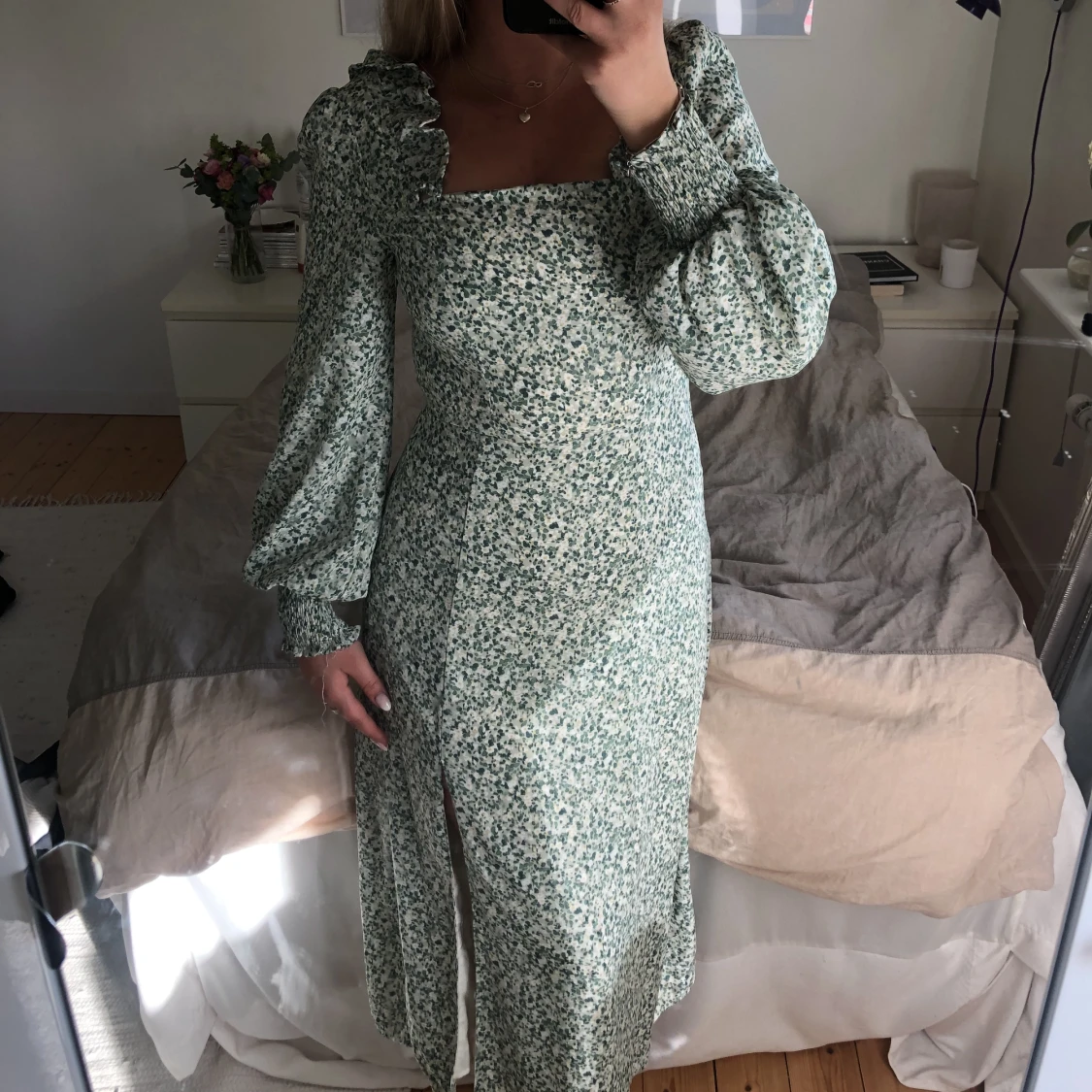 Grön sommarklänning🌷