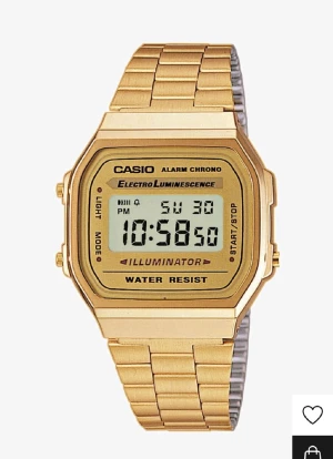 Casio klocka - Fin klocka. Oanvänd. Battieriet räcker hela livet enligt Casio. Plasten är på. Du får original boxen