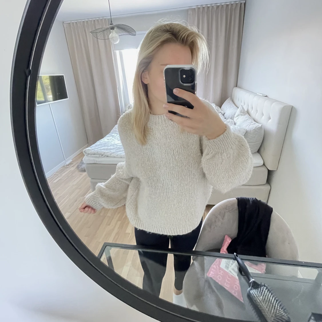 Mysig stickad tröja - 90