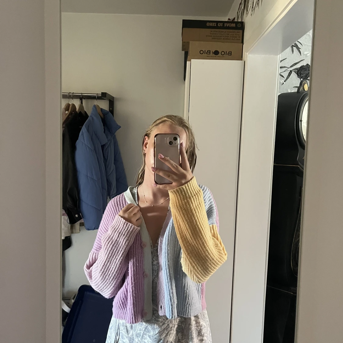 Färgglad kofta - 90