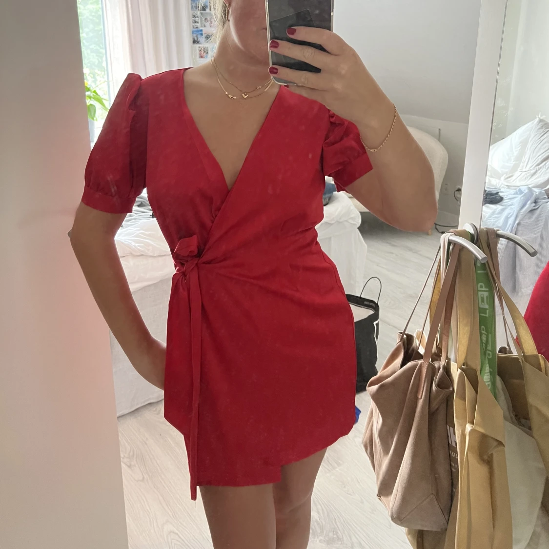 Röd klänning - 91