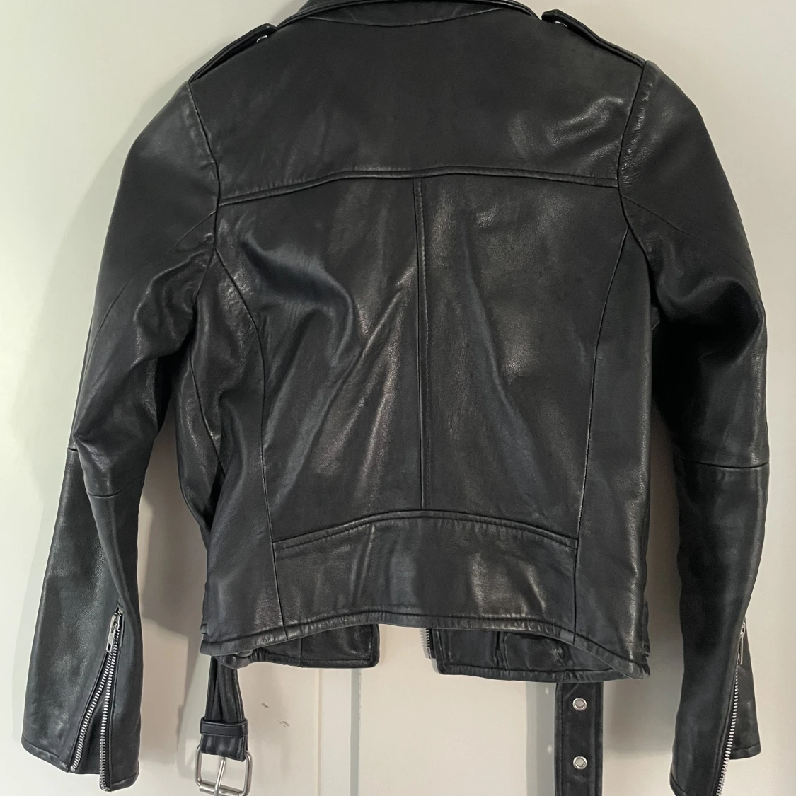 Skinnjacka äkta läder  - 91