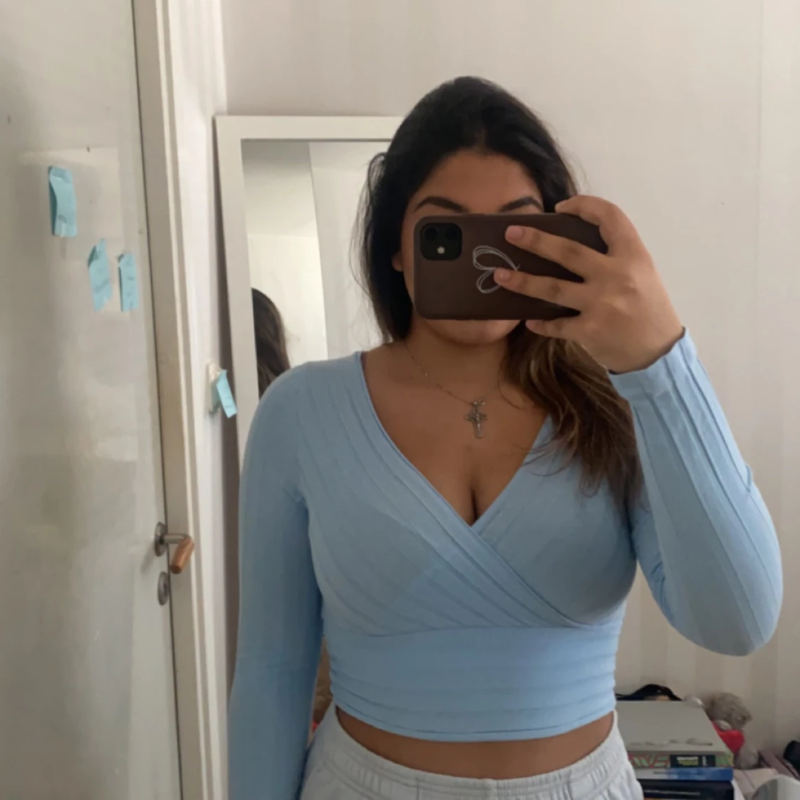 Ljusblå tröja  - 90