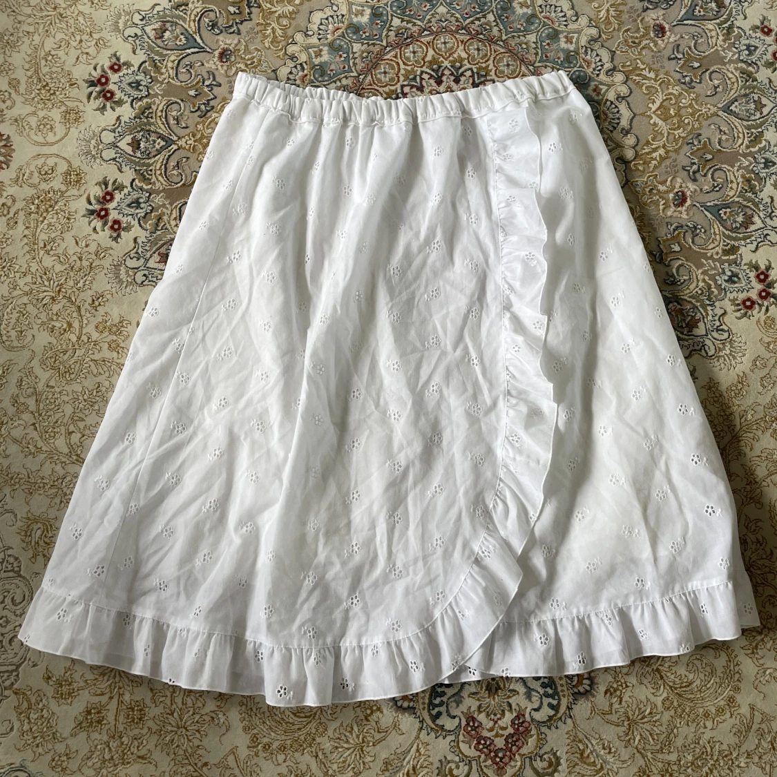 Vit vintage söt kjol 