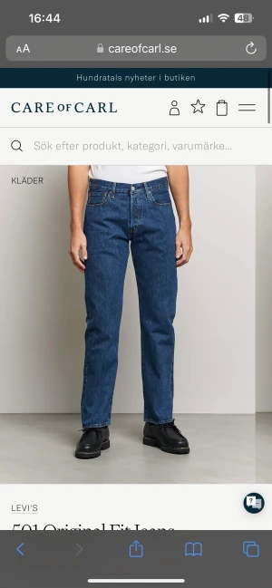 Levis 501 - Jeans från Levis 501 aldrig använda. Storlek 28/32. Köpta från careofcarl