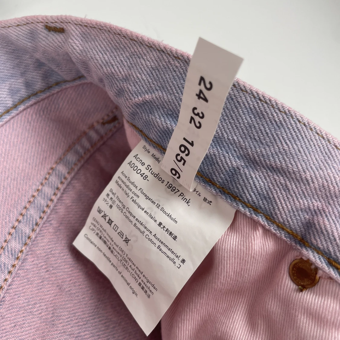 Acne Studios 1997 pink jeans  - 91