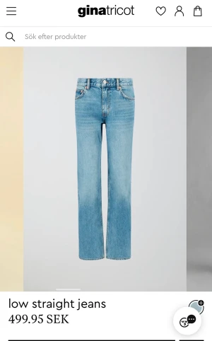 Low waist jeans - Snygga sparsamt använda Gina jeans i en fin mellan mörk jeans färg, nypris 500 mitt pris 250