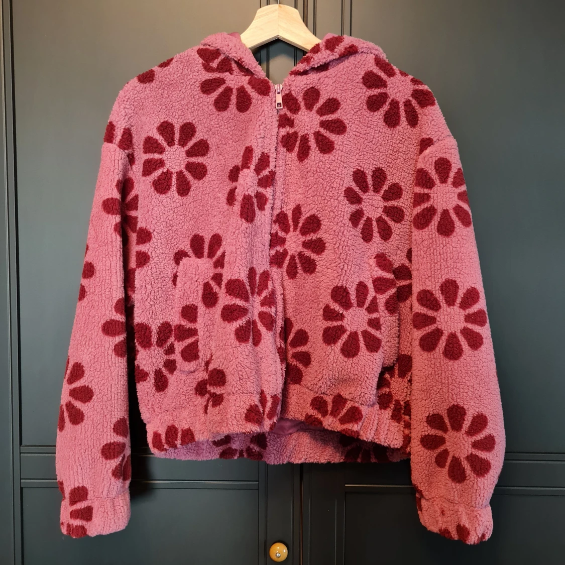 Croppad fleecejacka, oanvänd - 90