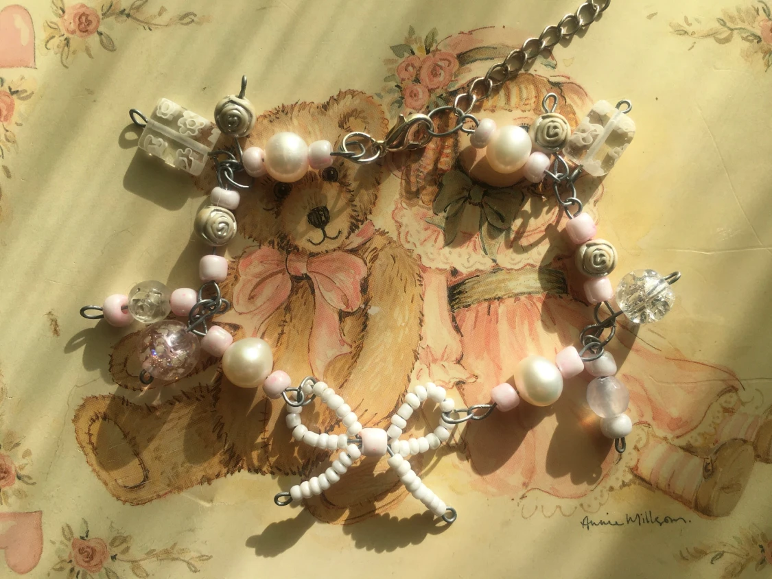 Armband med rosett  - 90