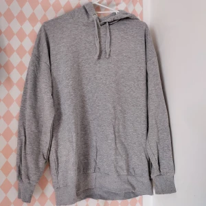 Grå basic hoodie - Använt två gånger och är som helt ny i skick 