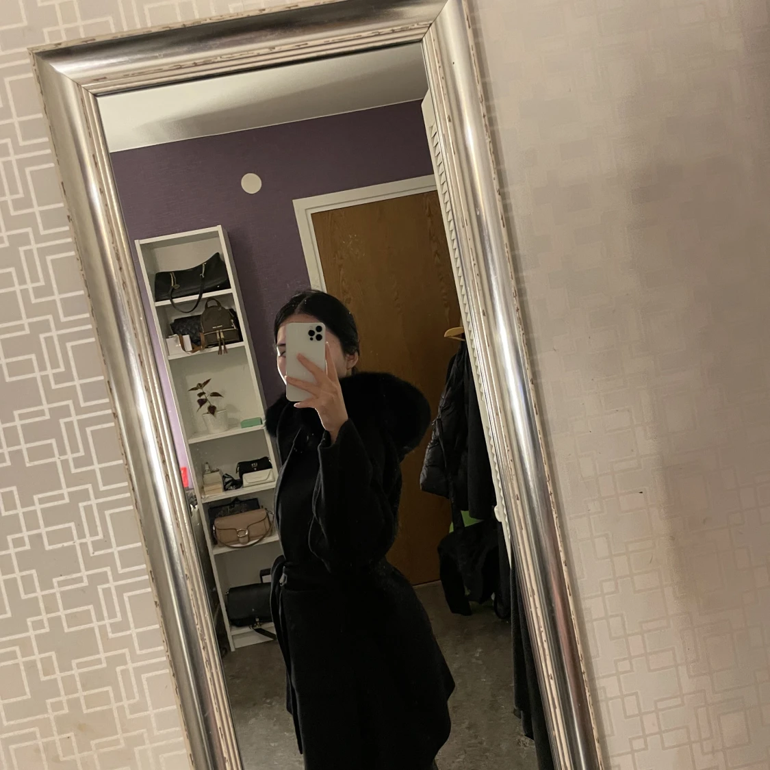 Kappa med äkta päls - 91