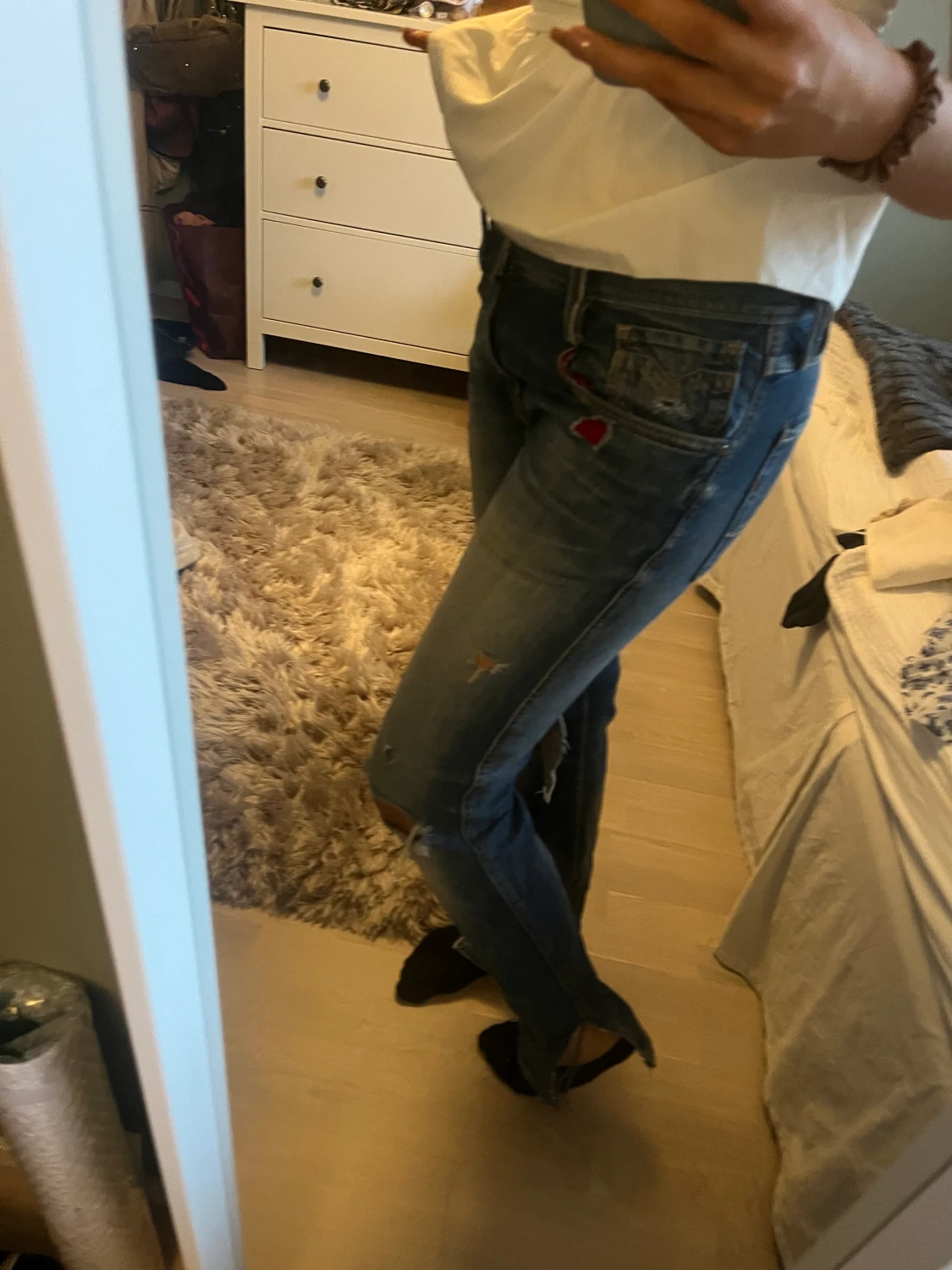 Jeans med hål - 90