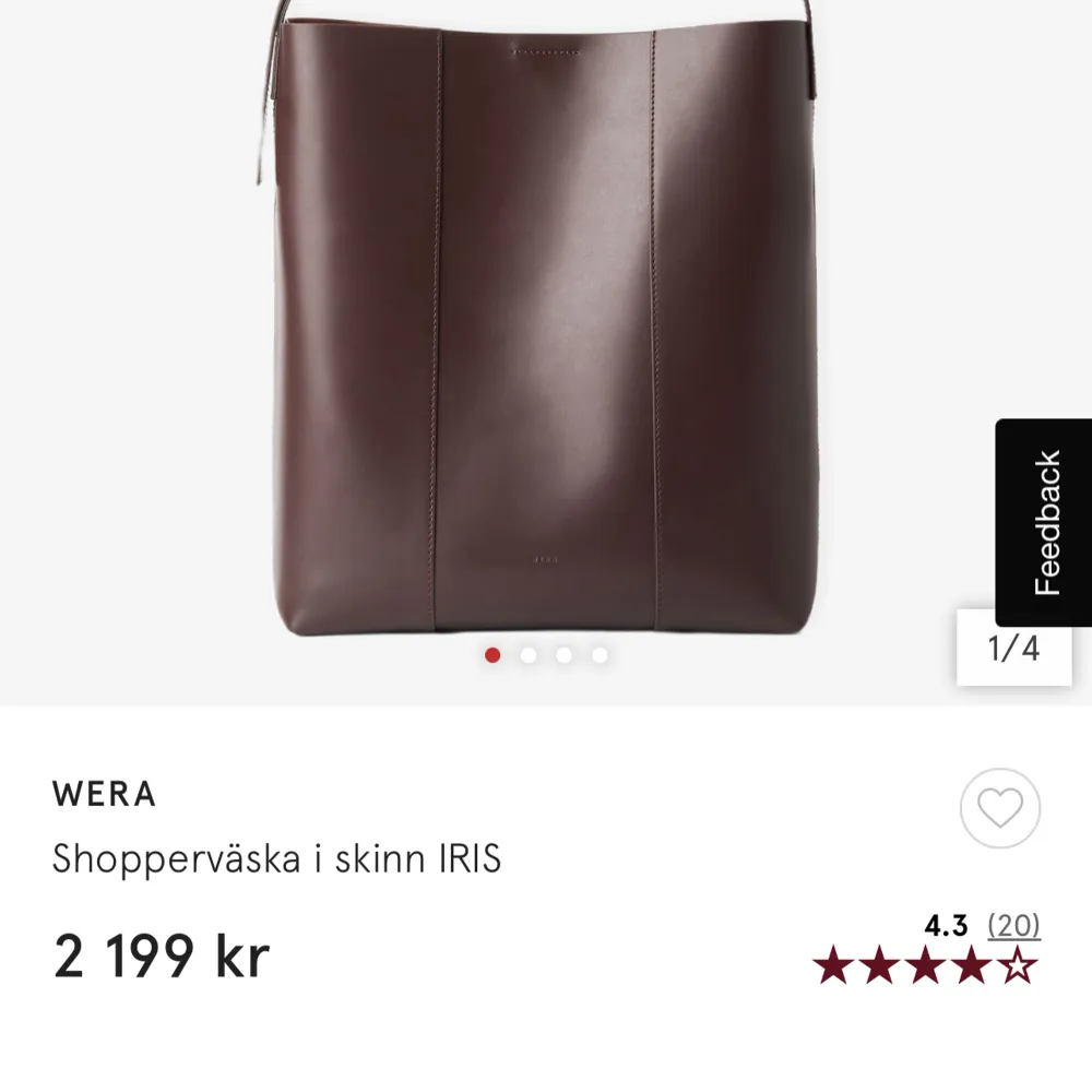 Äkta Skinnväska från Wera. Nypris 2200. Använder ej tyvärr men är helt oanvänd.🫶. Väskor.