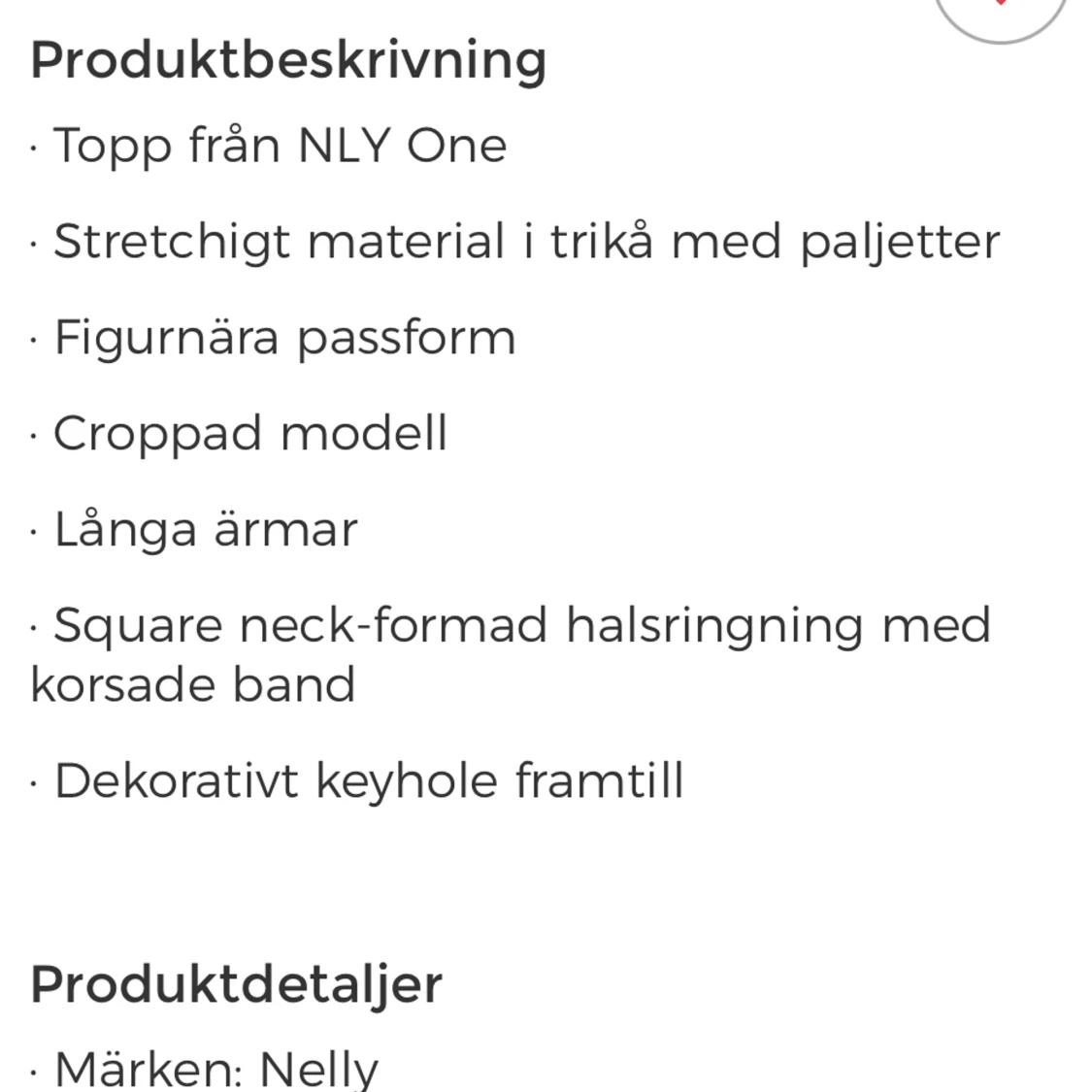 Fin topp från Nelly  - 91