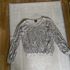 Glittrig festtöja-H&M - En tröja från hm med paljetter, långärmad perfekt till fester vid mörkare tider. Eller på julafton! 