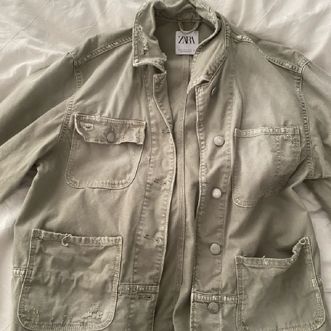 Grön jeans jacka ( zara )