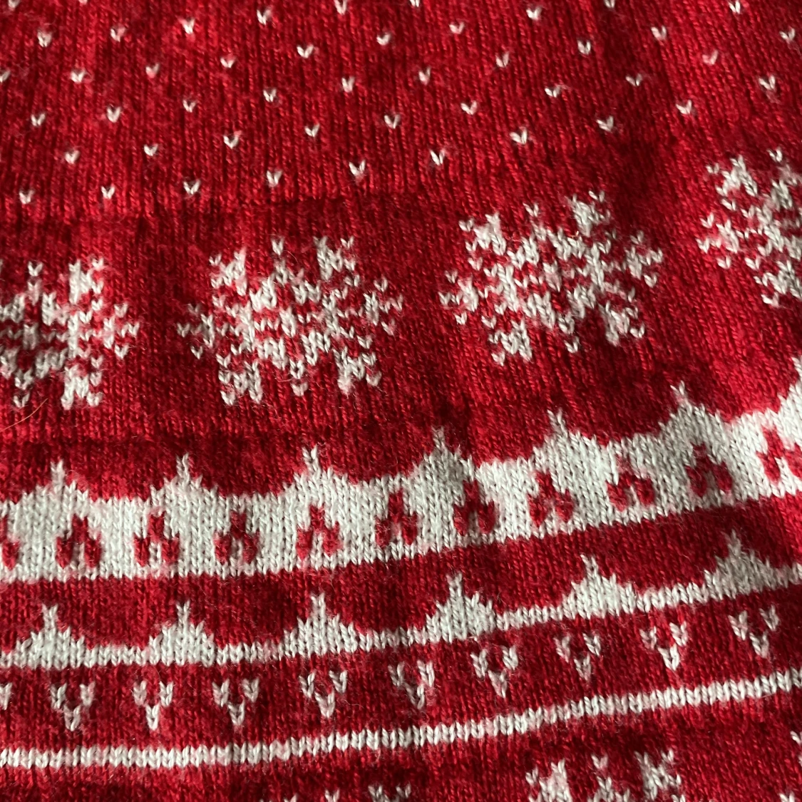 Stickad julmönstrad kjol - 91