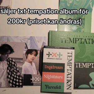 Tomorrow x together (txt) the name chapther: tempation (green ver.) - Säljer txt album the name chapther: temptation (grön ver.) pris 200kr  (Har endast vart på mitt rum)