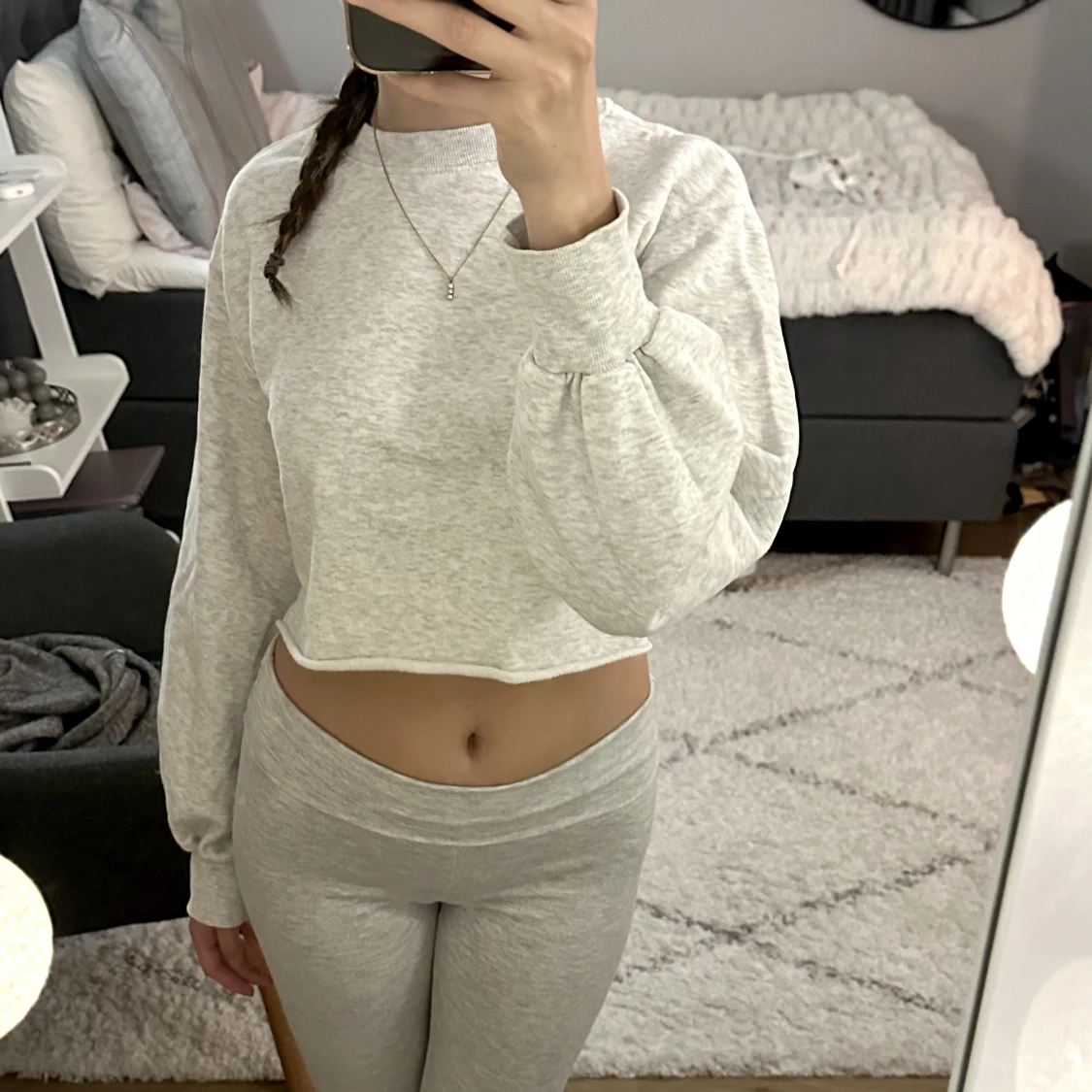croppad sweatshirt 