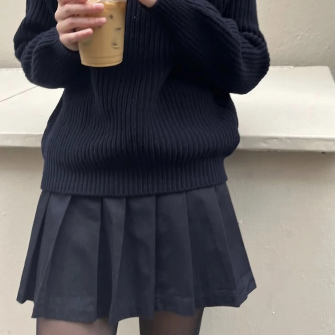 Svart tenniskjol  - 90