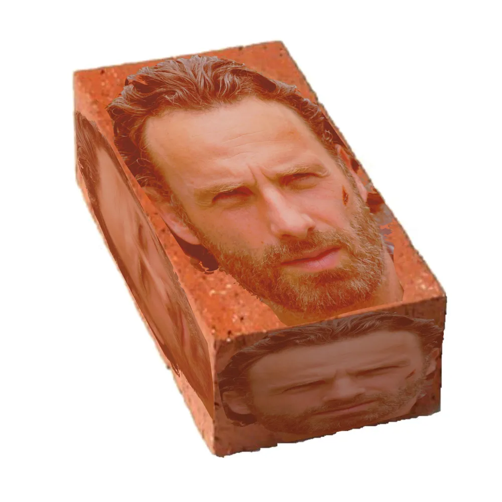 Två pins med ”Brick” och ”barryl” från the walking dead. Accessoarer.