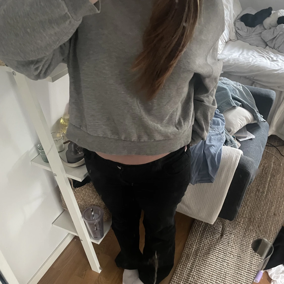 Grå sweatshirt 