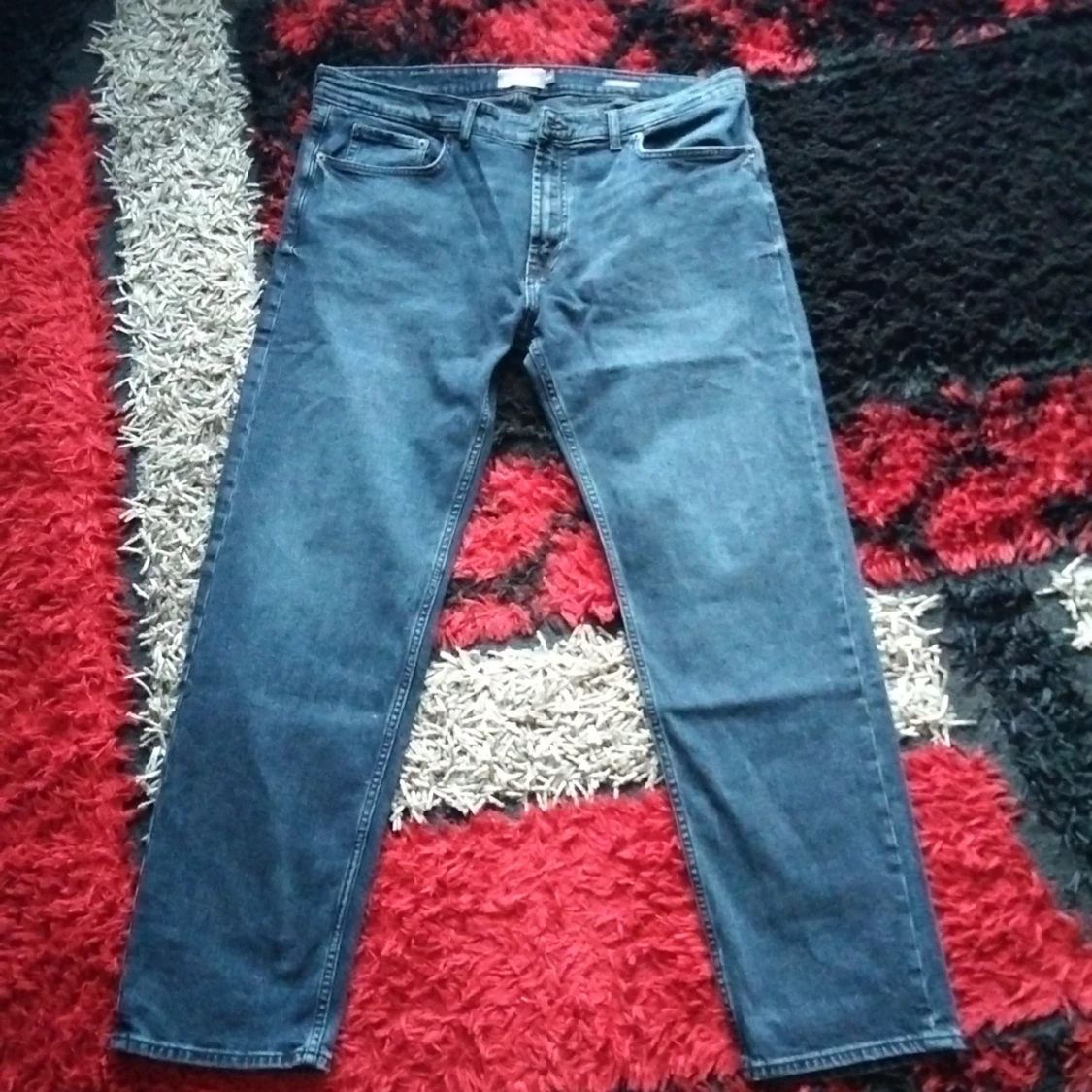 Blåa jeans