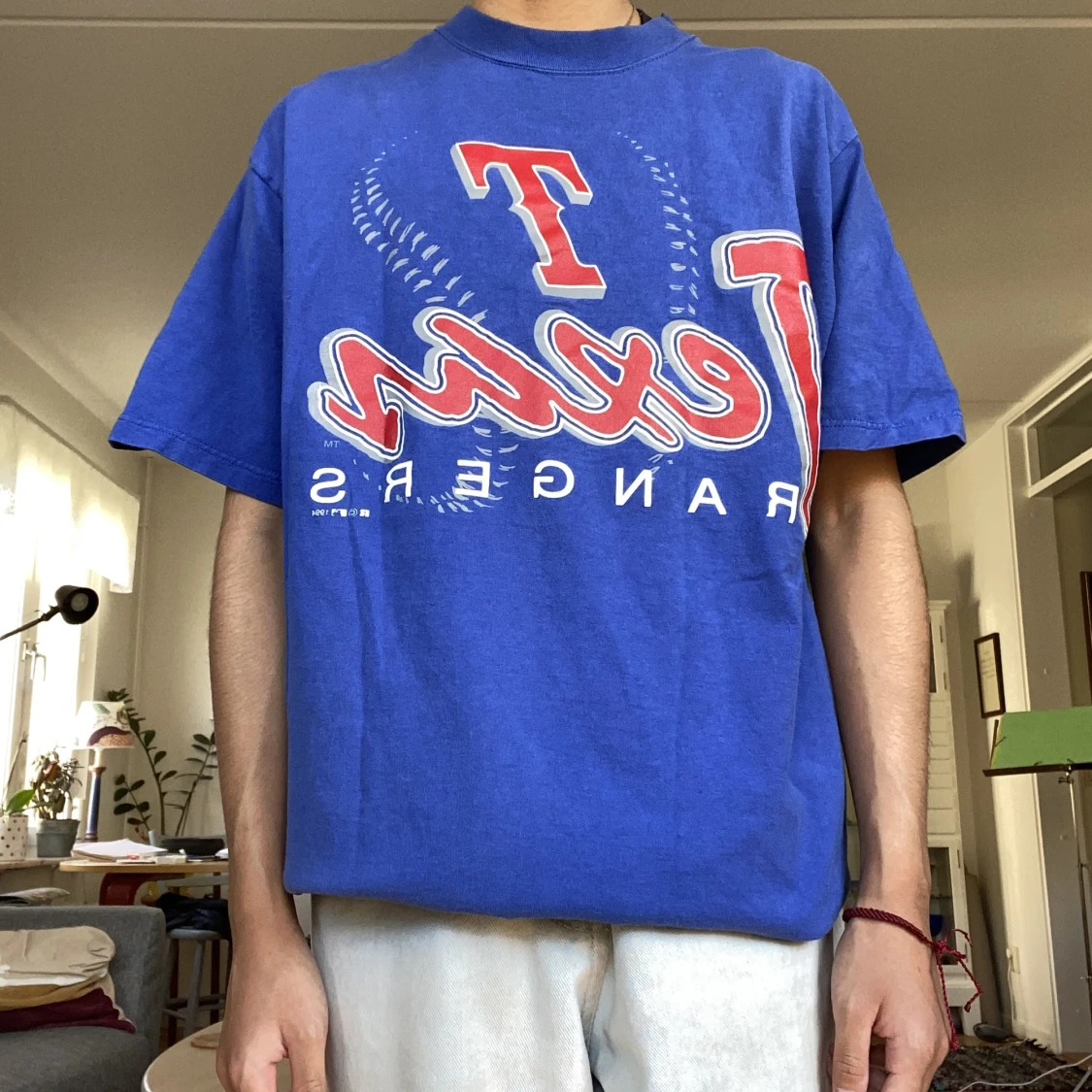 Vintage tshirt med tryck - 91